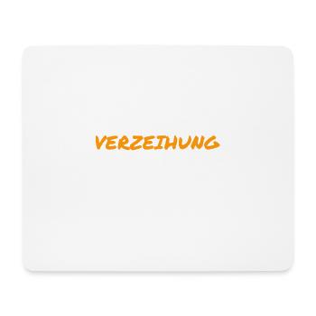 Verzeihung - Mousepad (Querformat) - Weiß - Vorne
