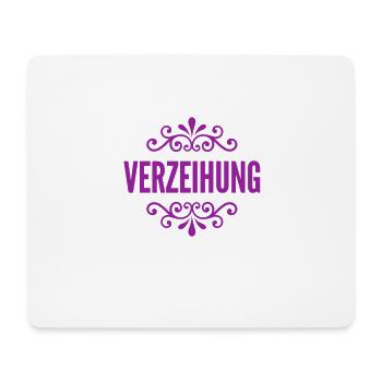 ich bitte um Verzeihung - Mousepad (Querformat) - Weiß - Vorne