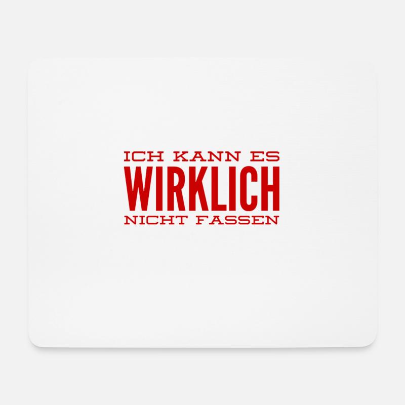 ich bin schockiert - Mousepad (Querformat) - Weiß