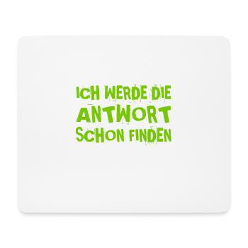 ich suche nach einer Antwort - Mousepad (Querformat) - Weiß - Vorne