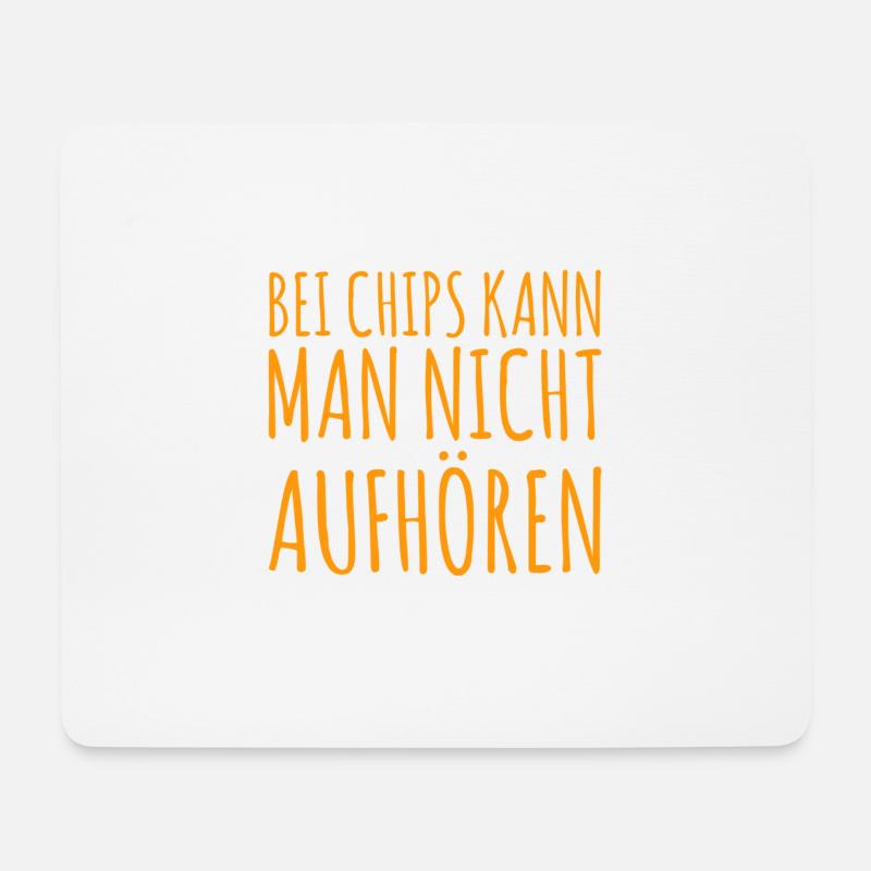 ich liebe Chips - Mousepad (Querformat) - Weiß