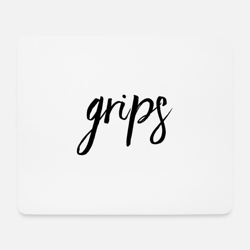 ich habe Grips - Mousepad (Querformat) - Weiß