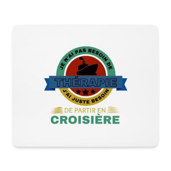 Croisière - Tapis de souris (format paysage) - blanc - Devant
