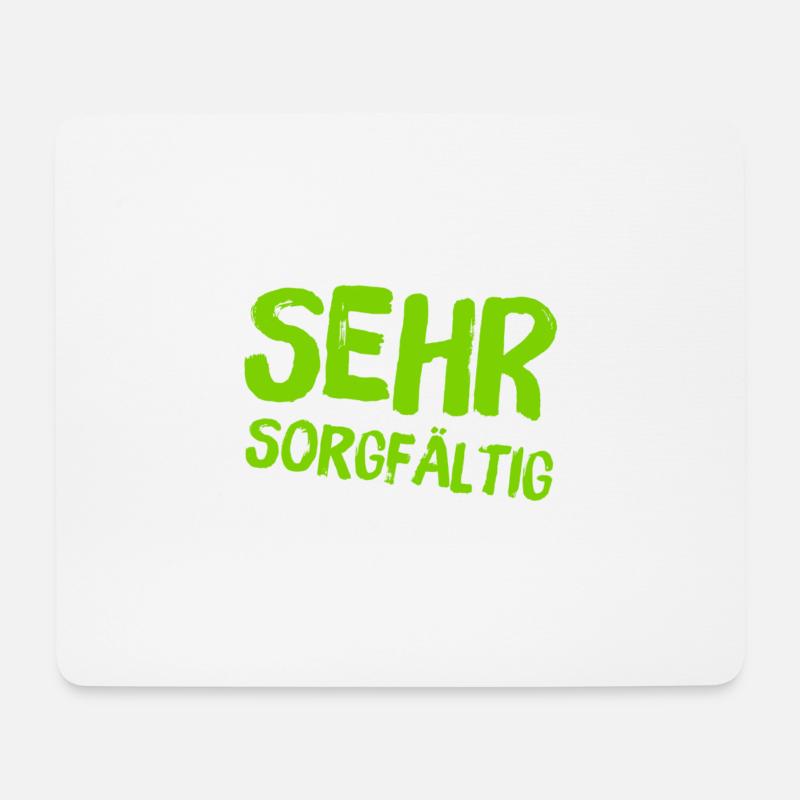 ich mag Sorgfalt - Mousepad (Querformat) - Weiß