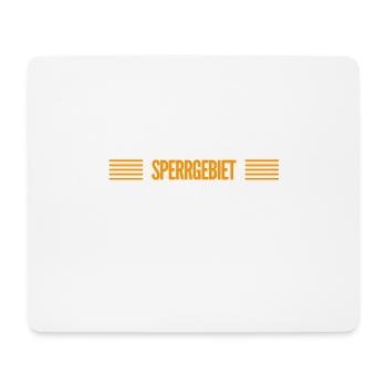 Zutritt verboten - Mousepad (Querformat) - Weiß - Vorne