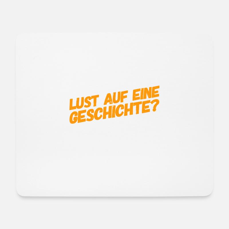 Geschichte? - Mousepad (Querformat) - Weiß