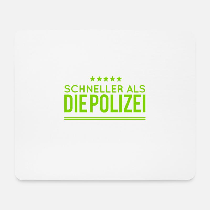 die Polizei abhängen - Mousepad (Querformat) - Weiß