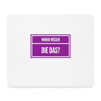 wir werden belauscht - Mousepad (Querformat) - Weiß - Vorne
