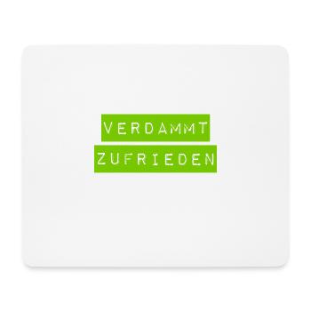 ich bin sehr zufrieden - Mousepad (Querformat) - Weiß - Vorne