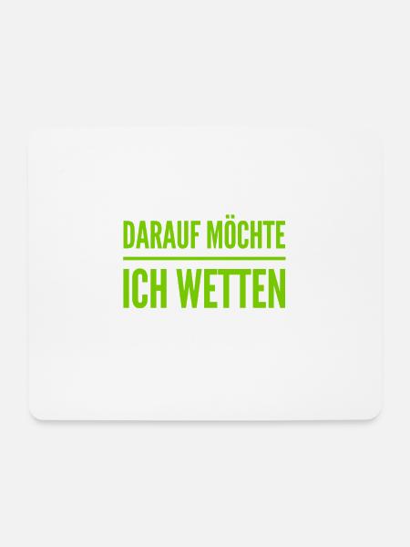 wetten wir? - Mousepad (Querformat) - Weiß