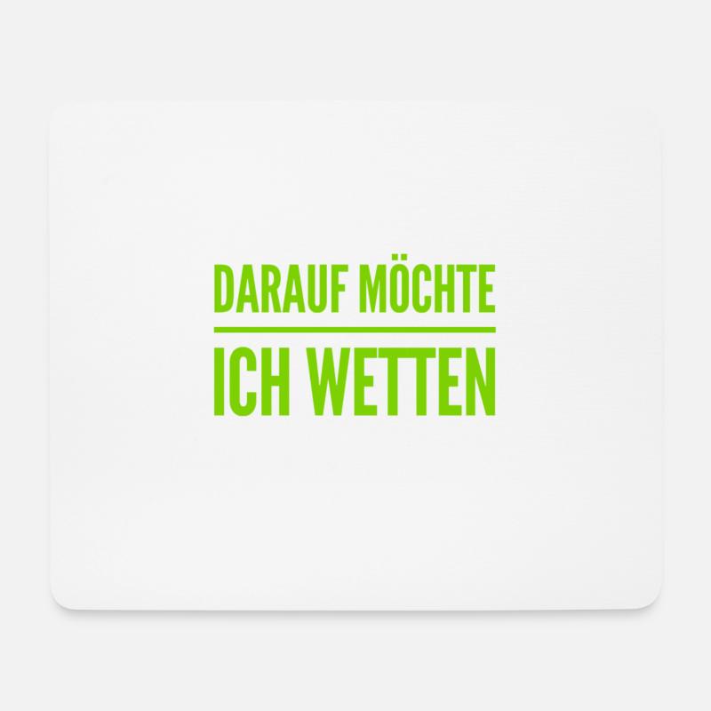 wetten wir? - Mousepad (Querformat) - Weiß