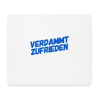 ich bin zufrieden - Mousepad (Querformat) - Weiß - Vorne