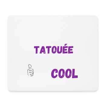 Mamie tatouee - Tapis de souris (format paysage) - blanc - Devant