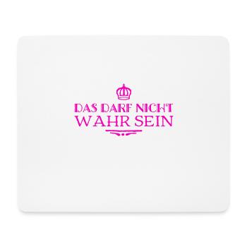 ich kann es nicht glauben - Mousepad (Querformat) - Weiß - Vorne