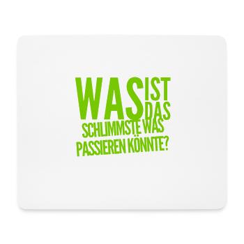 es wird gut werden - Mousepad (Querformat) - Weiß - Vorne