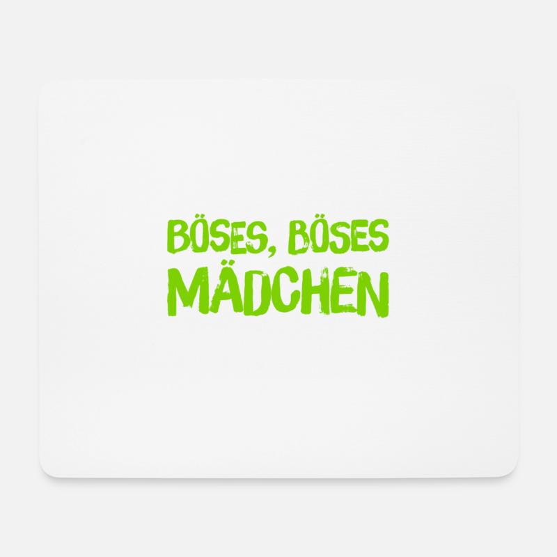 Böses, Böses Mädchen - Mousepad (Querformat) - Weiß