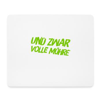 ich bin dafür - Mousepad (Querformat) - Weiß - Vorne