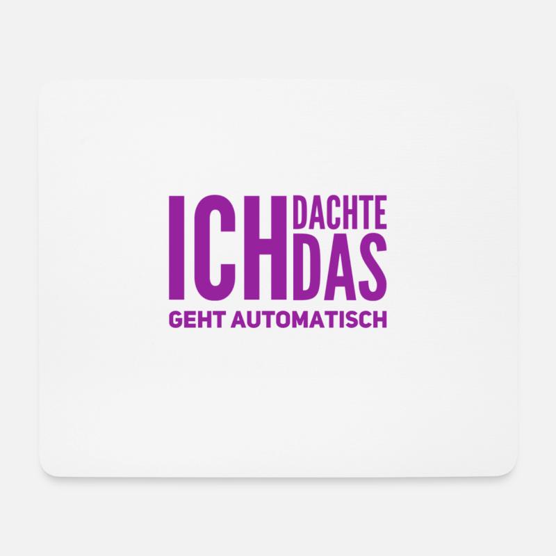 nicht von allein - Mousepad (Querformat) - Weiß