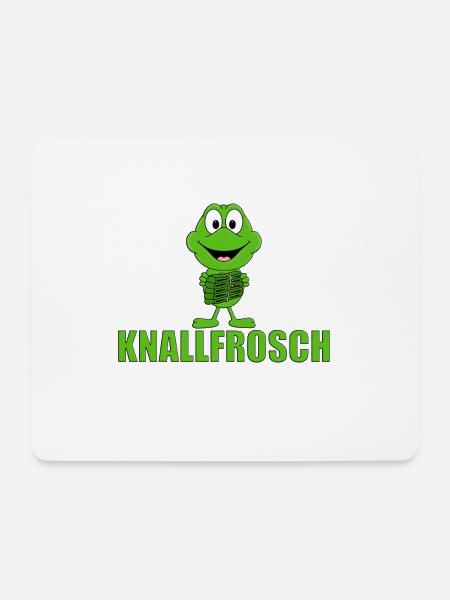 KNALLFROSCH - FROSCH - KNALLER - Mousepad (Querformat) - Weiß