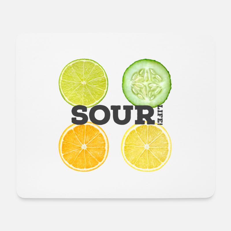 SOUR LIFE - Mousepad (Querformat) - Weiß