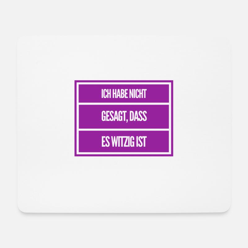 das ist nicht witzig - Mousepad (Querformat) - Weiß
