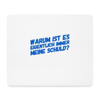 vor dir steht der Sündenbock - Mousepad (Querformat) - Weiß - Vorne
