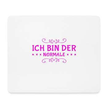 ich bin völlig normal - Mousepad (Querformat) - Weiß - Vorne