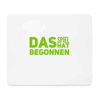 es hat angefangen - Mousepad (Querformat) - Weiß - Vorne