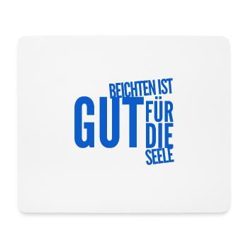 beichten tut gut - Mousepad (Querformat) - Weiß - Vorne