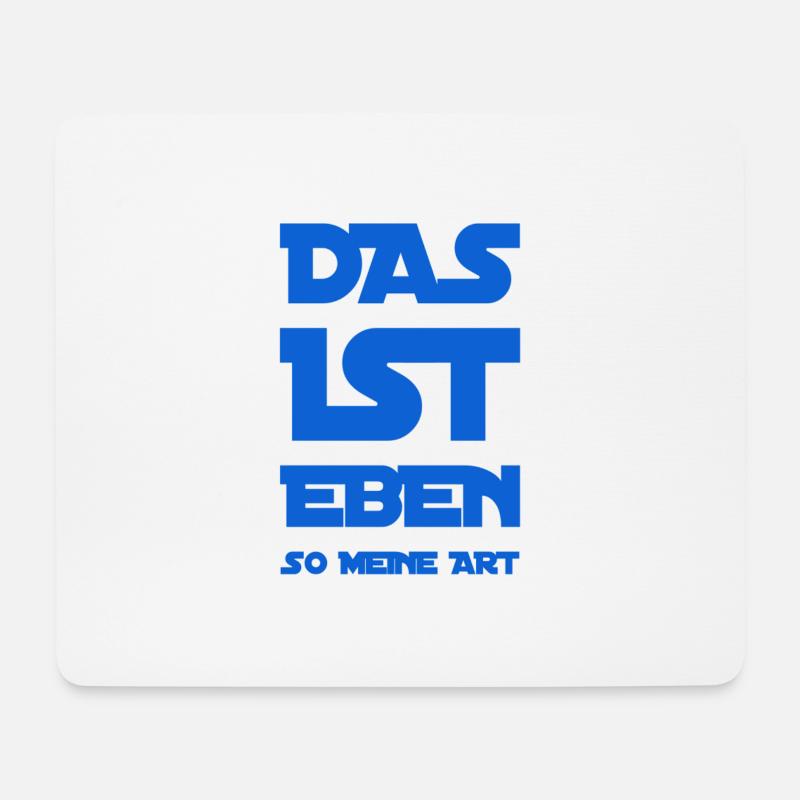 ich bin einzigartig - Mousepad (Querformat) - Weiß
