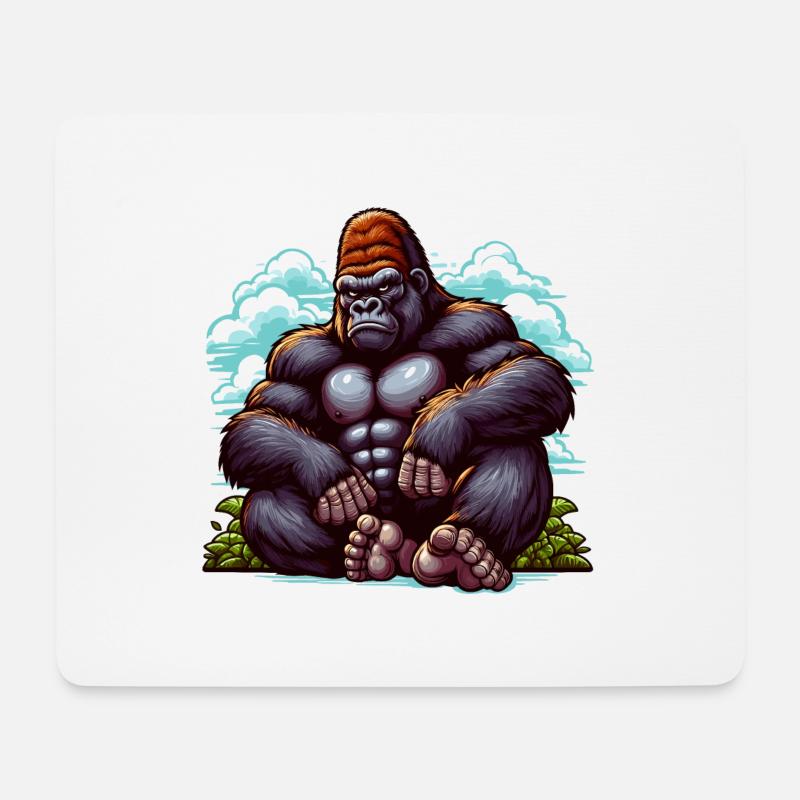 Gorilla - Mouse Pad (horizontal) - white
