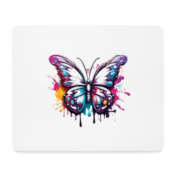 Schmetterling / Tier / Insekt / fliegen / Sommer - Mousepad (Querformat) - Weiß - Vorne
