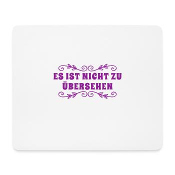 es ist offensichtlich - Mousepad (Querformat) - Weiß - Vorne