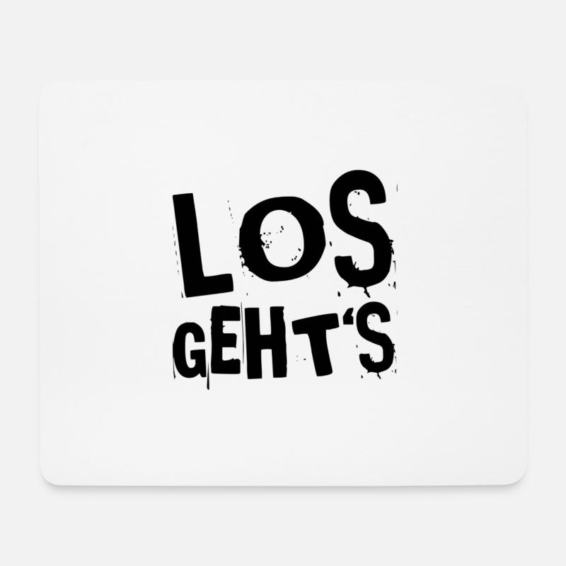 endlich geht es los - Mousepad (Querformat) - Weiß