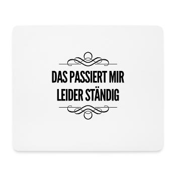 das kenne ich schon - Mousepad (Querformat) - Weiß - Vorne