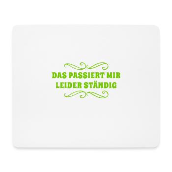 das kenne ich bereits - Mousepad (Querformat) - Weiß - Vorne