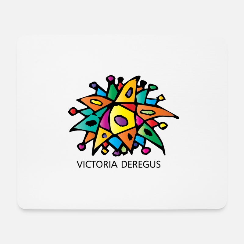 Weihnachtsstern von Victoria Deregus 03 - Mousepad (Querformat) - Weiß
