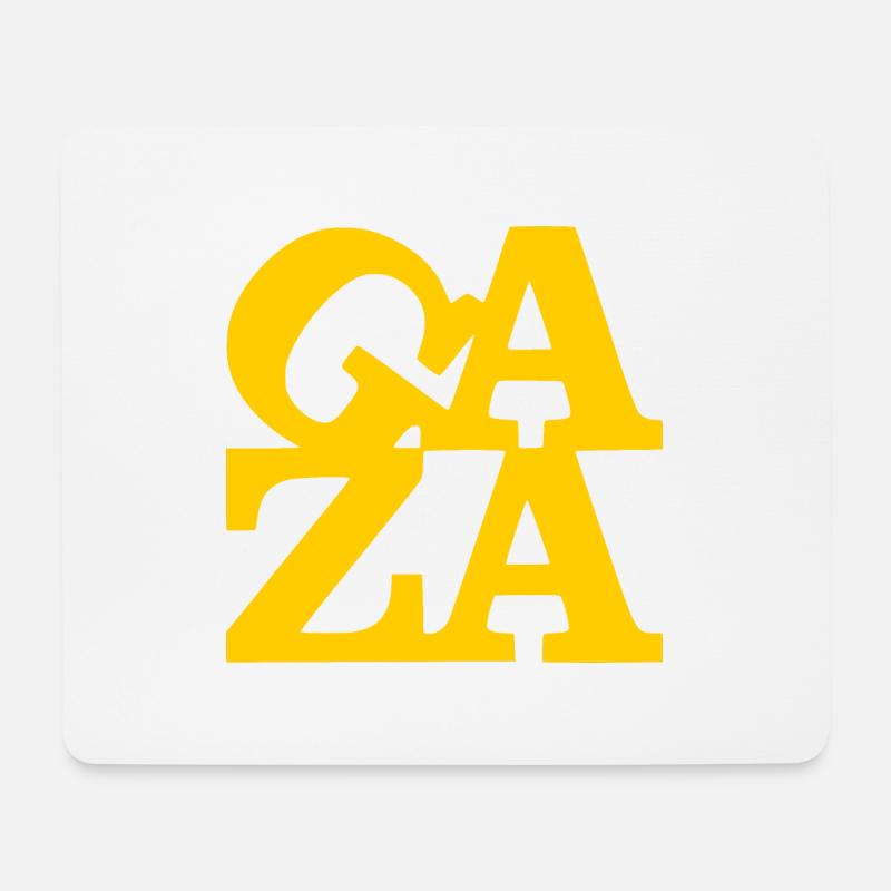 Gaza - Mousepad (Querformat) - Weiß