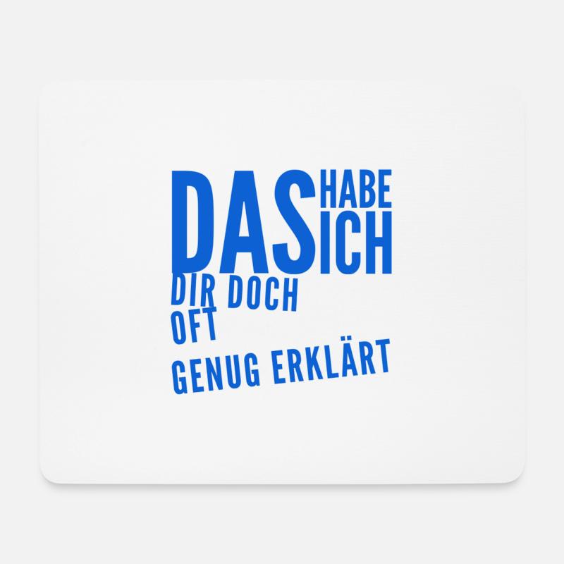 keine Lust mehr - Mousepad (Querformat) - Weiß