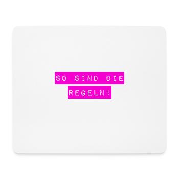ich finde Regeln wichtig - Mousepad (Querformat) - Weiß - Vorne