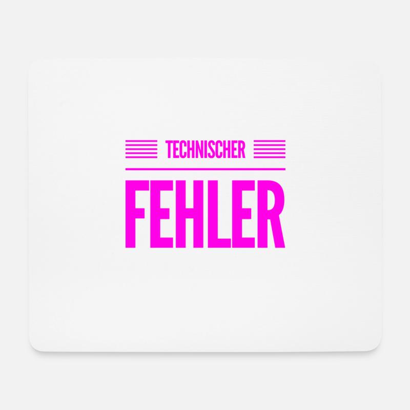hier ist was kaputt - Mousepad (Querformat) - Weiß