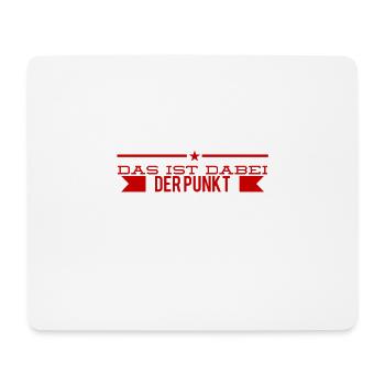 das ist mein Punkt - Mousepad (Querformat) - Weiß - Vorne