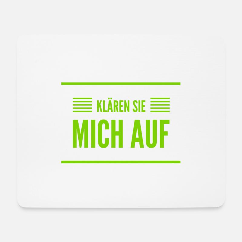 klären sie mich auf - Mousepad (Querformat) - Weiß