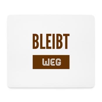 bitte halten sie Abstand - Mousepad (Querformat) - Weiß - Vorne