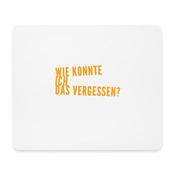 ich bin verwirrt - Mousepad (Querformat) - Weiß - Vorne