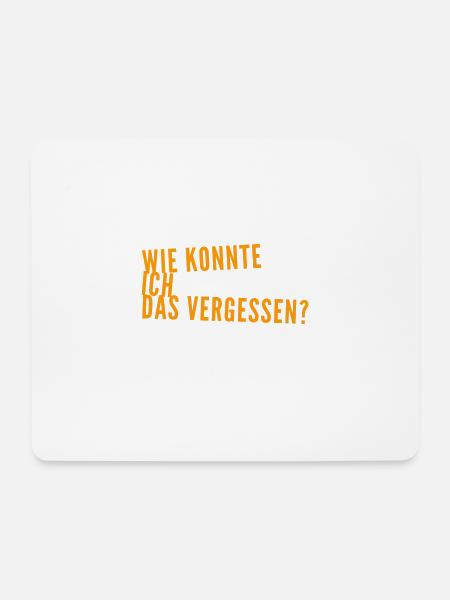 ich bin verwirrt - Mousepad (Querformat) - Weiß