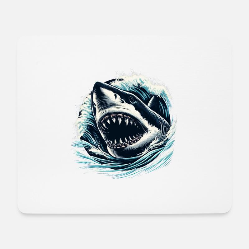 Maneater - Mouse Pad (horizontal) - white