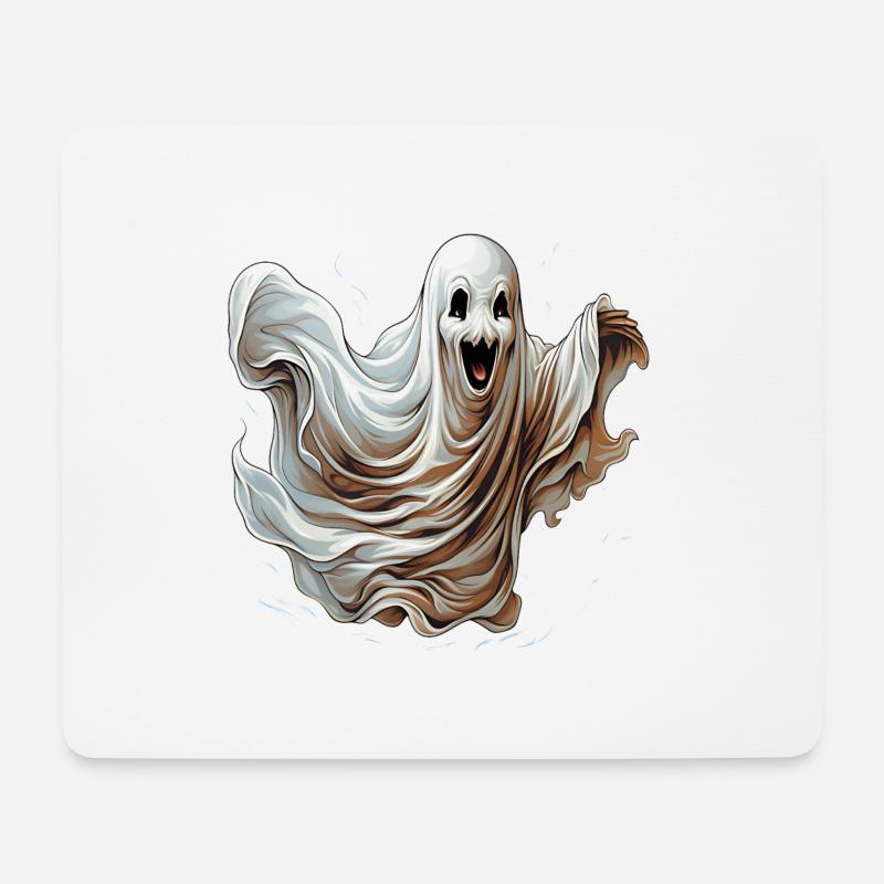 Von geisterhafter Gestalt - Mousepad (Querformat) - Weiß