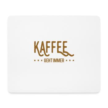 Kaffee ist genial - Mousepad (Querformat) - Weiß - Vorne