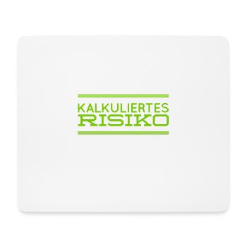 ich mag das kalkulierte Risiko - Mousepad (Querformat) - Weiß - Vorne
